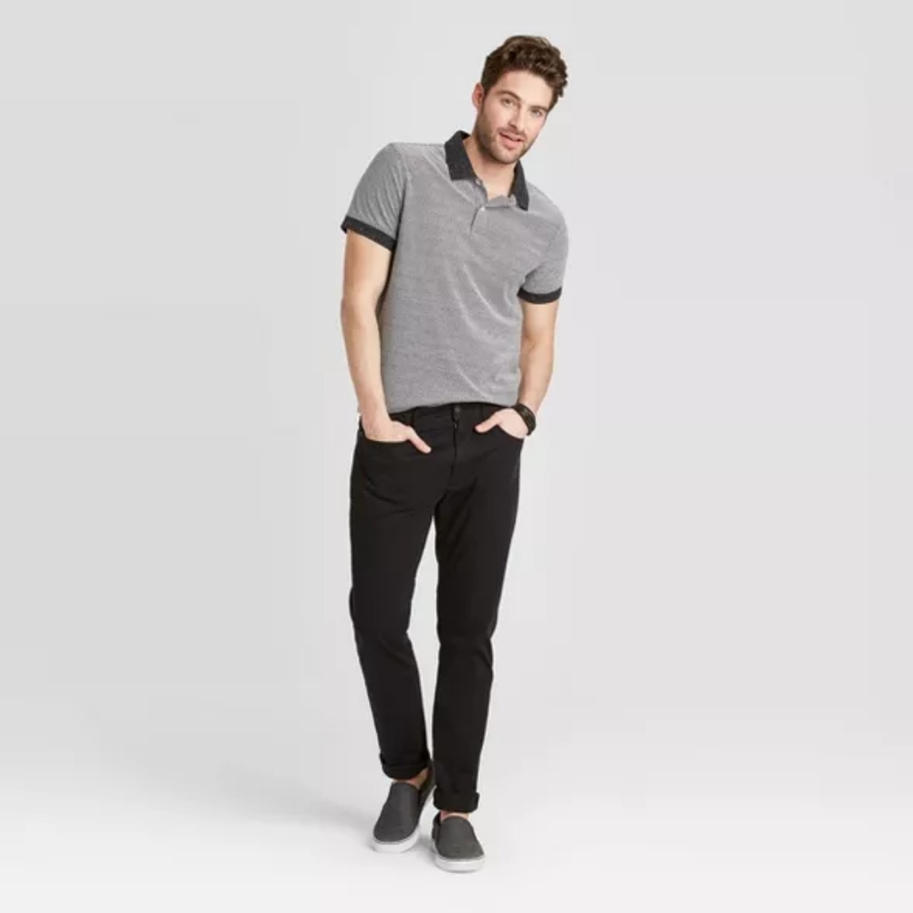 Goodfellow Standard Fit Short Sleeve Polo Shirt - Picture 3 of 4